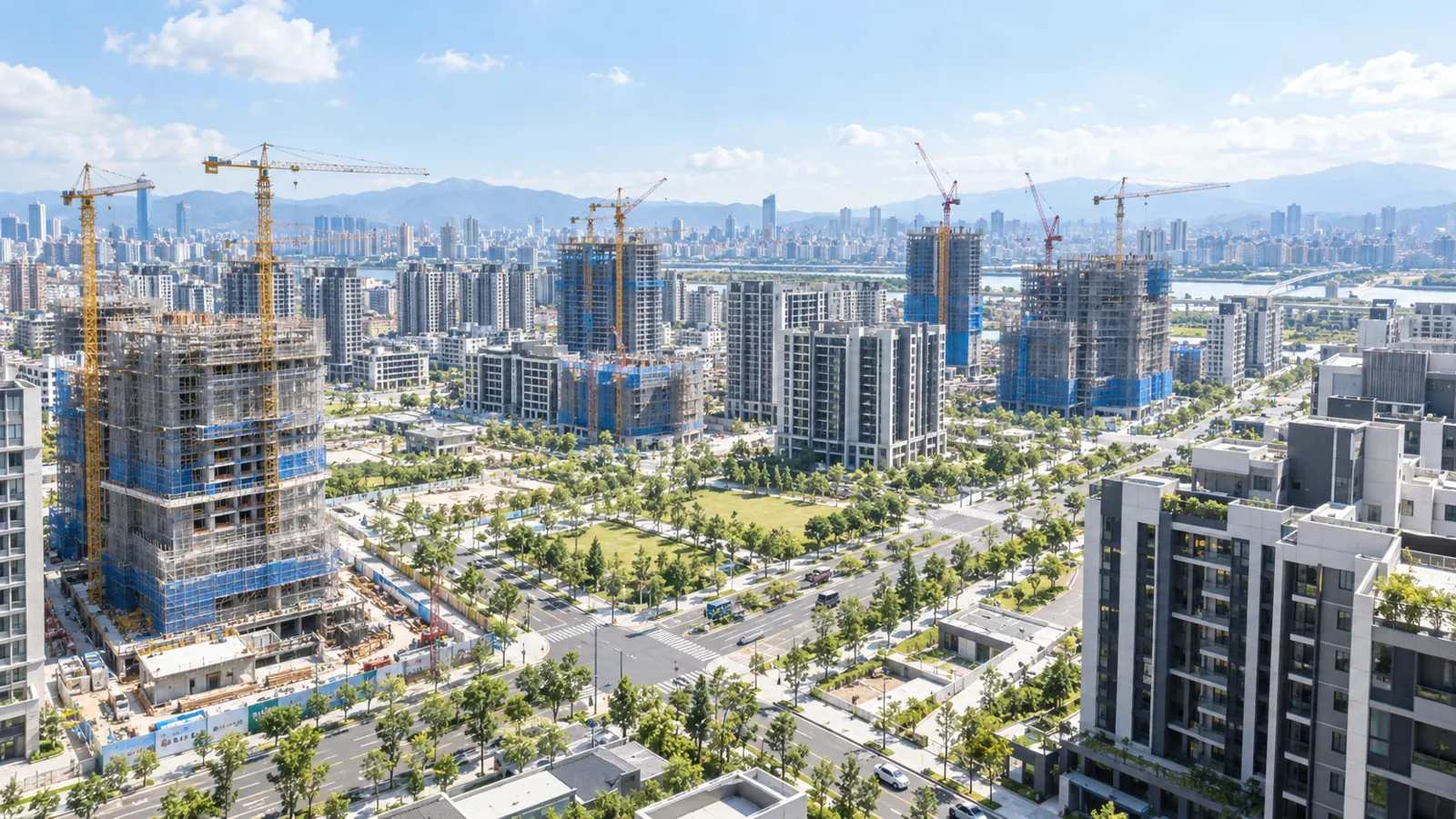 重劃區多處新案陸續動工興建,展現秋季充沛推案動能。